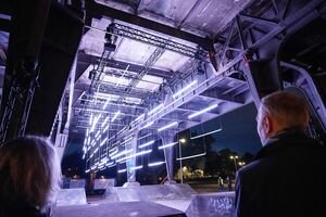 Audiovisuelle Installation am Stahlviadukt